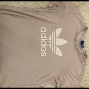 Adidas faded purple t shirt